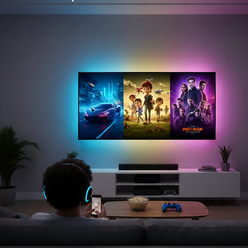 HDMI Sync LED TV  — Game Hard. Watch Smart. Feel the Glow.