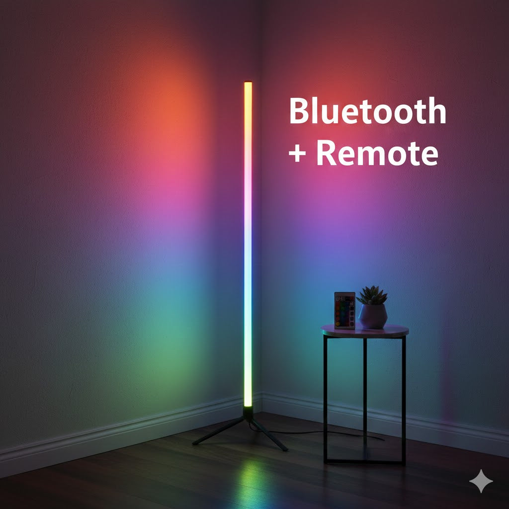 RGB CORNER LAMP — LIGHT MORE. RELAX BETTER. FEEL THE VIBE.