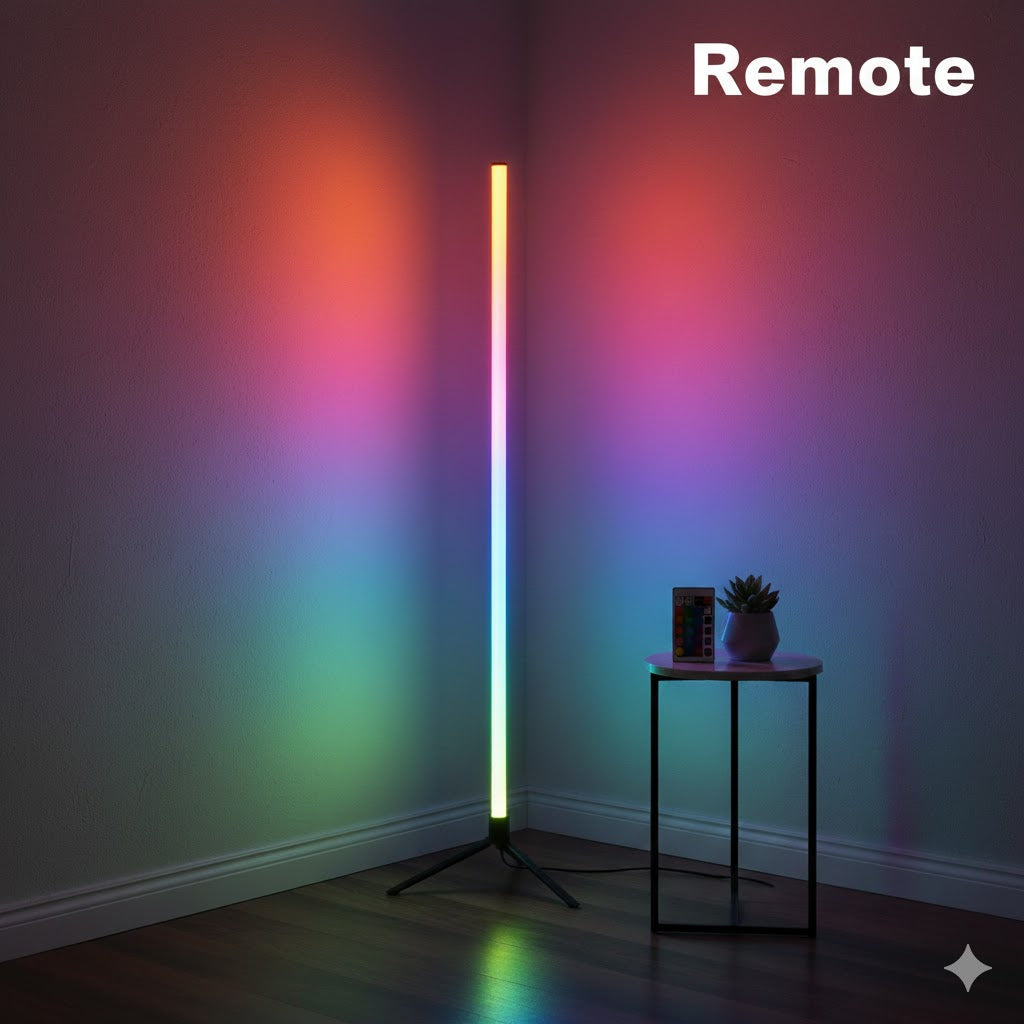 RGB CORNER LAMP — LIGHT MORE. RELAX BETTER. FEEL THE VIBE.